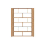 Miliboo bibliothque multi casiers design finition bois clair chne l168 cm musso