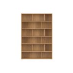Miliboo biblioth�que scandinave finition bois clair ch�ne l140 cm epure