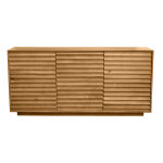 Miliboo buffet en bois manguier massif 3 portes l160 cm matcha