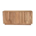 Miliboo buffet en bois massif grav� 3 portes l160 cm ark