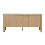 Miliboo buffet finition bois clair ch�ne 3 portes l160 cm izzie