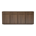 Miliboo buffet finition bois fonc� noyer 4 portes l180 cm lothaire