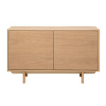 Miliboo buffet scandinave en bois clair 2 portes l120 cm sid