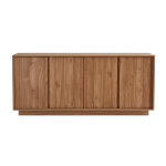 Miliboo buffet scandinave finition bois chne 4 portes l180 cm como