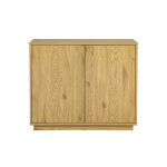 Miliboo buffet scandinave finition bois clair ch�ne 2 portes l90 cm millor