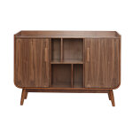 Miliboo buffet vintage en bois fonc noyer 2 portes l122 cm hallen