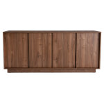 Miliboo buffet vintage finition bois fonc noyer 4 portes l180 cm como