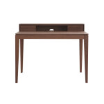 Miliboo bureau avec rangements bois fonc� noyer l110 cm sekret