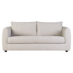 Miliboo canap convertible 3 places en tissu effet velours beige harlo
