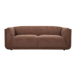 Miliboo canap design 3 places en tissu chenille terre brle hosbo