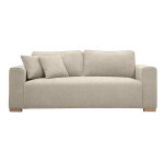 Miliboo canapé design 3 places en tissu effet velours texturé beige pepper Miliboo canapé design 3 places en tissu effet velours texturé beige pepper