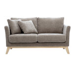 Miliboo canapé scandinave déhoussable 2 places en tissu effet velours texturé taupe et bois clair oslo ... Miliboo canapé scandinave déhoussable 2 places en tissu effet velours texturé taupe et bois clair oslo ...