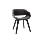 Miliboo chaise design noire bent