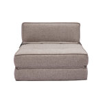 Miliboo chauffeuse 1 place convertible en tissu taupe katy Miliboo chauffeuse 1 place convertible en tissu taupe katy