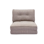 Miliboo chauffeuse 1 place convertible en tissu taupe sally Miliboo chauffeuse 1 place convertible en tissu taupe sally