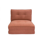 Miliboo chauffeuse 1 place convertible en tissu terracotta sally Miliboo chauffeuse 1 place convertible en tissu terracotta sally
