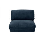 Miliboo chauffeuse 1 place convertible en tissu velours côtelé bleu foncé spencer Miliboo chauffeuse 1 place convertible en tissu velours côtelé bleu foncé spencer