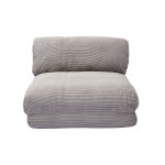 Miliboo chauffeuse 1 place convertible en tissu velours côtelé gris clair spencer Miliboo chauffeuse 1 place convertible en tissu velours côtelé gris clair spencer