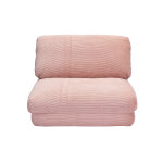 Miliboo chauffeuse 1 place convertible en tissu velours côtelé rose spencer Miliboo chauffeuse 1 place convertible en tissu velours côtelé rose spencer
