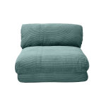 Miliboo chauffeuse 1 place convertible en tissu velours côtelé vert céladon spencer Miliboo chauffeuse 1 place convertible en tissu velours côtelé vert céladon spencer