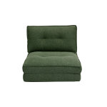 Miliboo chauffeuse 1 place convertible en tissu vert kaki sally Miliboo chauffeuse 1 place convertible en tissu vert kaki sally