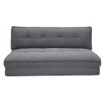 Miliboo chauffeuse 2 places convertible en tissu gris sally