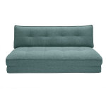 Miliboo chauffeuse 2 places convertible en tissu vert de gris sally Miliboo chauffeuse 2 places convertible en tissu vert de gris sally