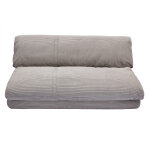 Miliboo chauffeuse convertible 2 places en tissu velours côtelé gris clair spencer Miliboo chauffeuse convertible 2 places en tissu velours côtelé gris clair spencer