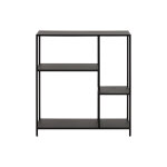 Miliboo console ouverte design en mtal noir l80 cm podium