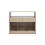 Miliboo console avec tiroirs finition bois clair ch�ne l100 cm rubina