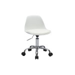 Miliboo fauteuil de bureau blanc enfant � roulettes steevy