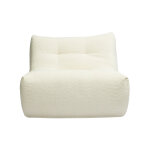 Miliboo fauteuil lounge en tissu bouclette blanc cass bumpy