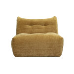 Miliboo fauteuil lounge en tissu effet velours textur� bronze bumpy