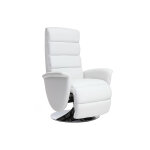Miliboo fauteuil relax manuel blanc nelson