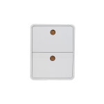 Miliboo meuble  chaussures design finition blanc brillant 2 tiroirs l66 cm kopen