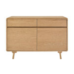 Miliboo meuble de salle de bain en bois ch�ne massif l120 cm esteban