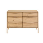 Miliboo meuble de salle de bain en bois ch�ne massif l120 cm marin