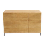 Miliboo meuble de salle de bain en bois manguier massif l120 cm ypster