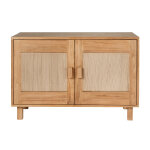 Miliboo meuble de salle de bain en bois teck massif et corde tress�e l120 cm mossa