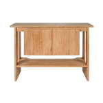Miliboo meuble de salle de bain en bois teck massif l120 cm albe