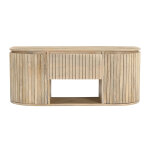 Miliboo meuble de salle de bain suspendu en bois manguier massif l110 cm baldo