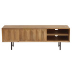 Miliboo meuble tv en bois clair manguier massif grav et mtal noir l120 cm agra