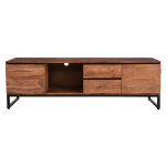Miliboo meuble tv en bois massif l160 cm hoorn
