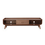 Miliboo meuble tv vintage bois noyer l180 cm hallen