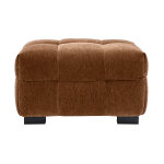 Miliboo pouf repose - pieds design en tissu effet velours terre br�l�e corto