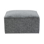 Miliboo pouf repose pieds en tissu chin gris fonc kerry