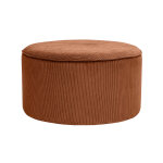 Miliboo pouf rond en velours ctel terre brle d70 cm paul