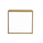 Miliboo rangement mural finition blanche et bois clair ch�ne l55 cm flexo