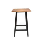 Miliboo table de bar design noire l70 cm jones