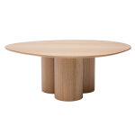 Miliboo table basse design bois clair l100 cm hollen